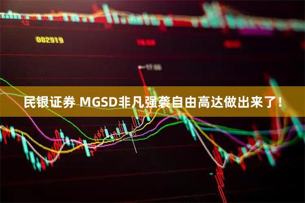 民银证券 MGSD非凡强袭自由高达做出来了！