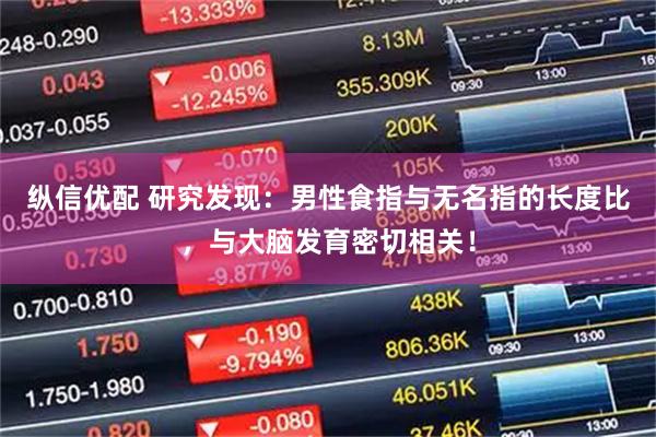 纵信优配 研究发现：男性食指与无名指的长度比，与大脑发育密切相关！