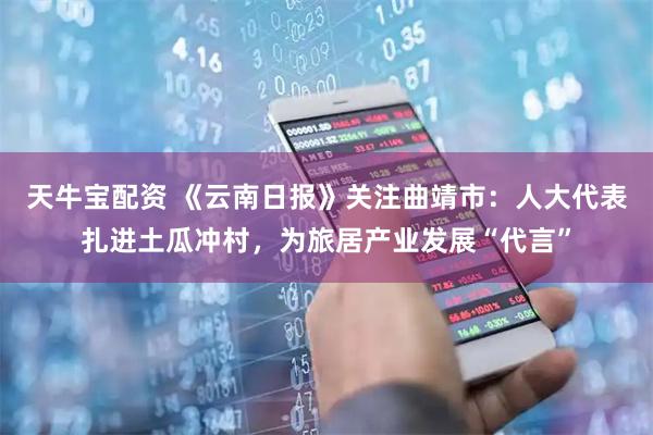 天牛宝配资 《云南日报》关注曲靖市：人大代表扎进土瓜冲村，为旅居产业发展“代言”