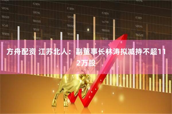 方舟配资 江苏北人：副董事长林涛拟减持不超112万股
