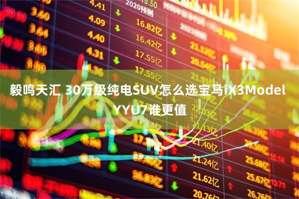 毅鸣天汇 30万级纯电SUV怎么选宝马iX3Model YYU7谁更值